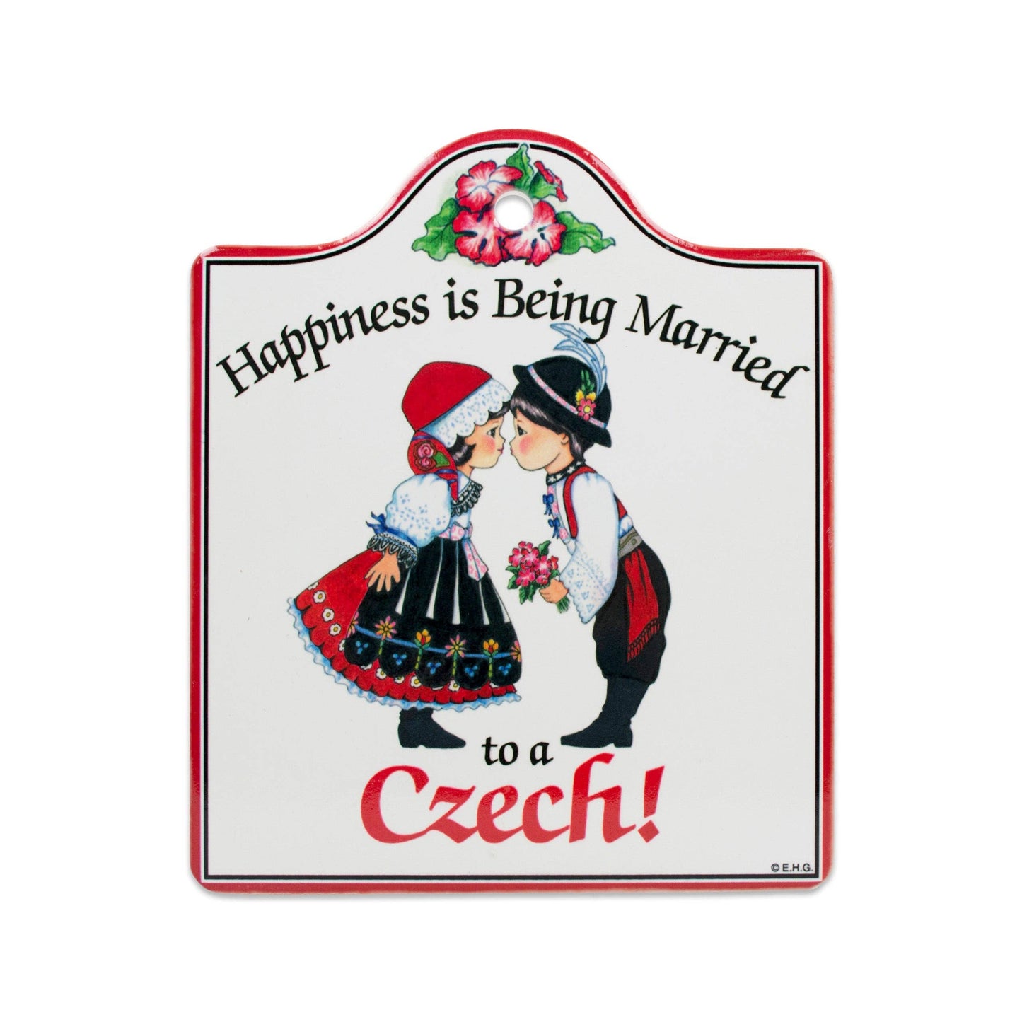 Czech Ceramic Cheeseboard With Cork Backing