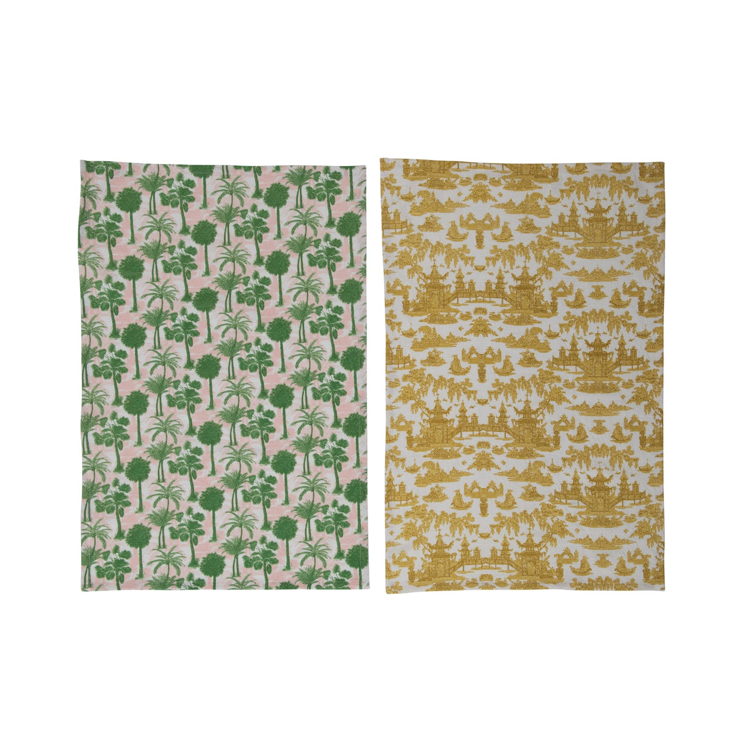 Cotton Printed Tea Towels with Pattern