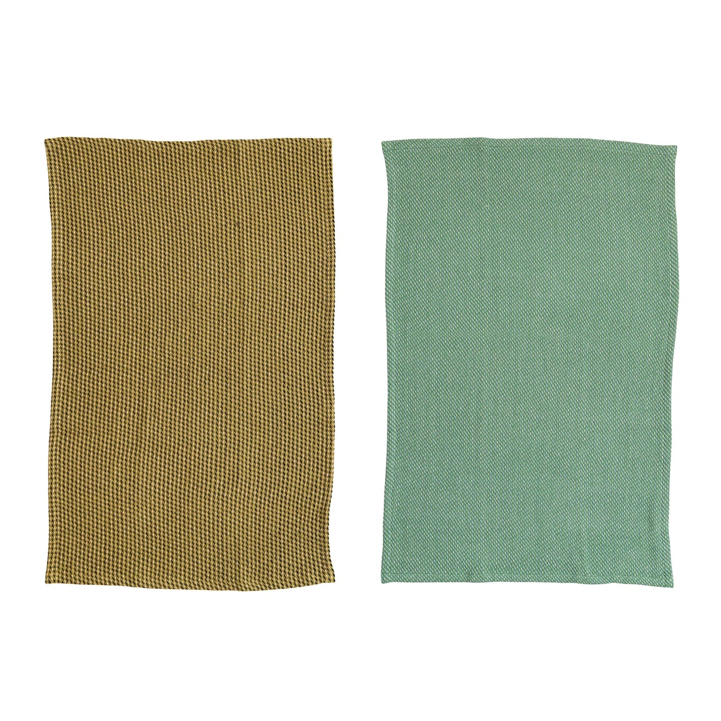Cotton Dobby Tea Towel & Teal