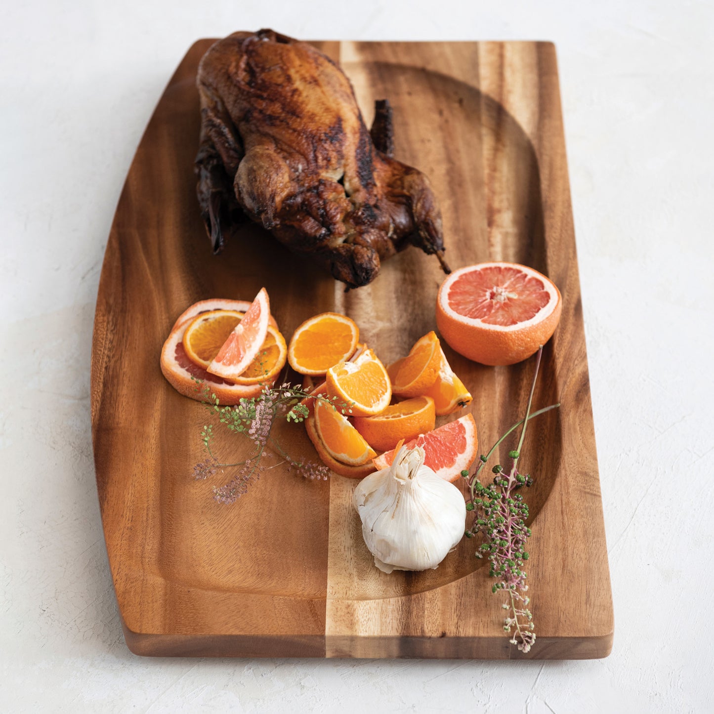 Suar Wood Slanted Cheese/Cutting Board