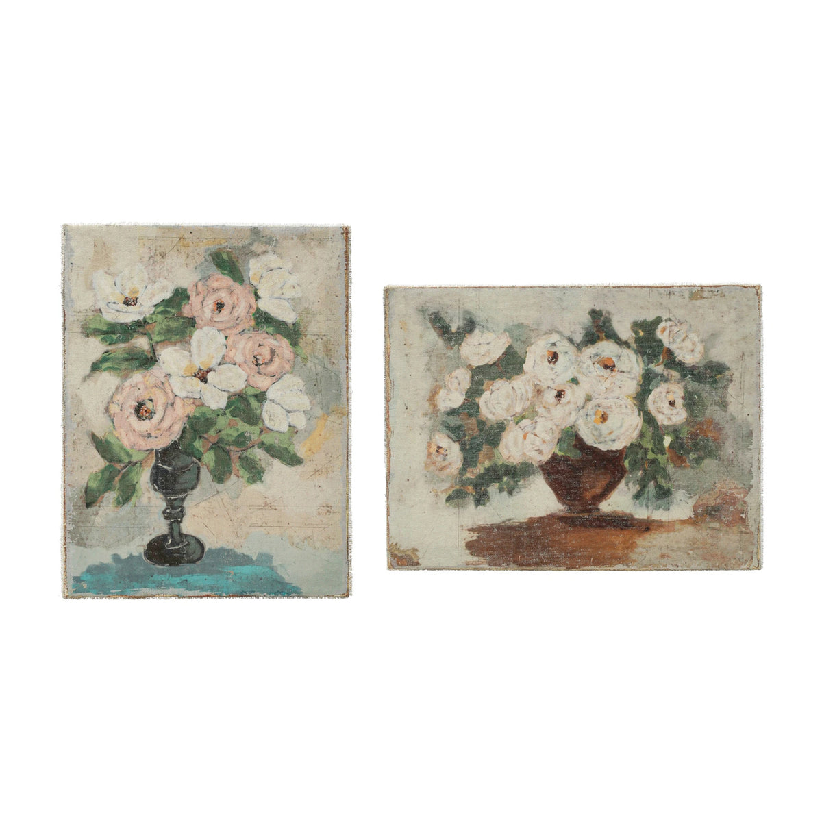 Canvas Wall Decor w/ Flowers in Vase