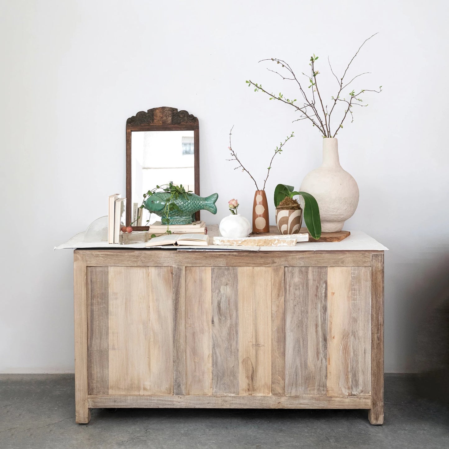 Reclaimed Wood Framed Wall Mirror