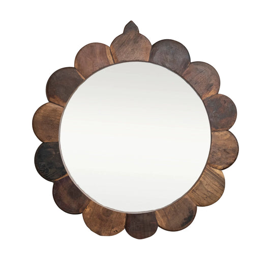 Vintage Wood Framed Mirror