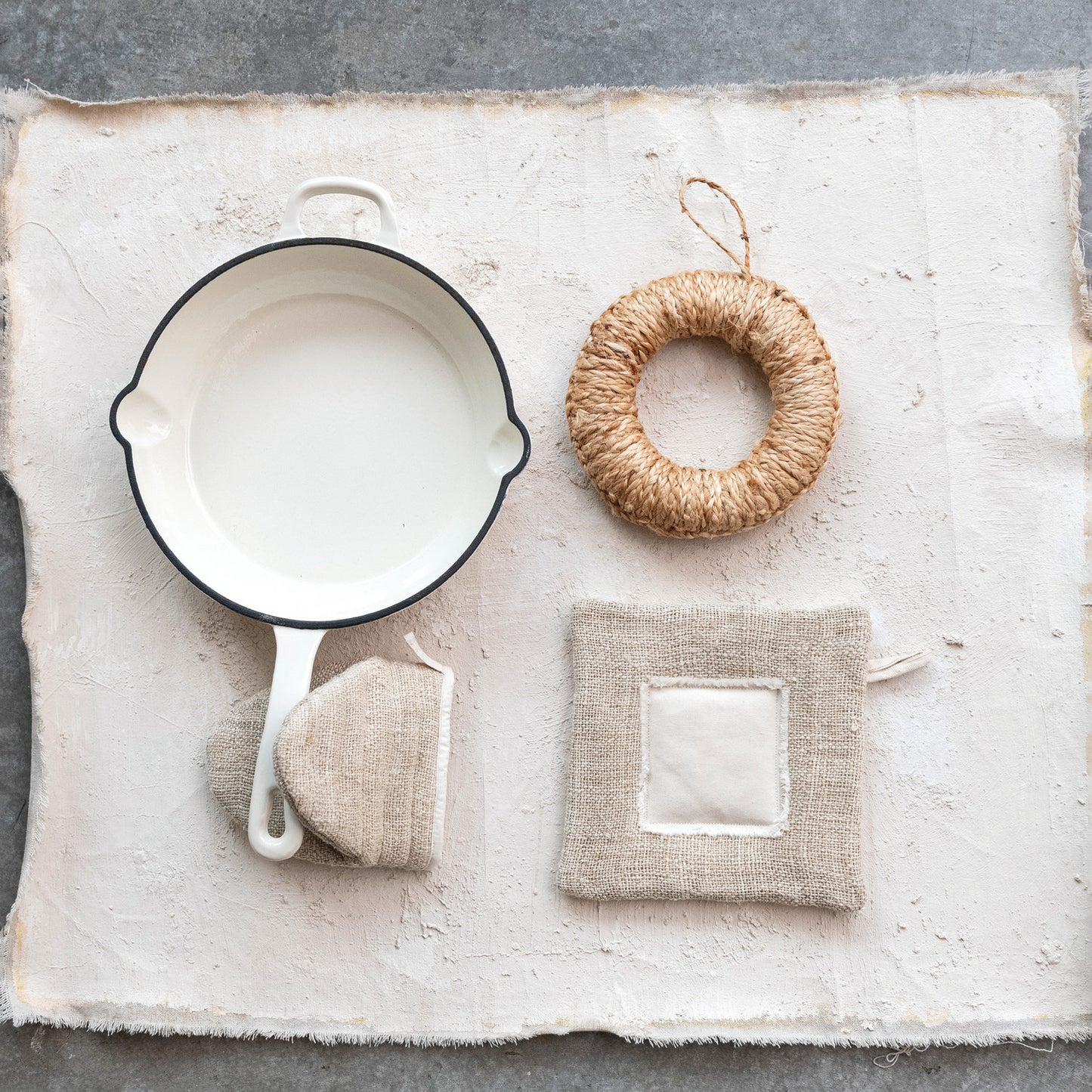 Woven Hemp Canvas Pot Holder