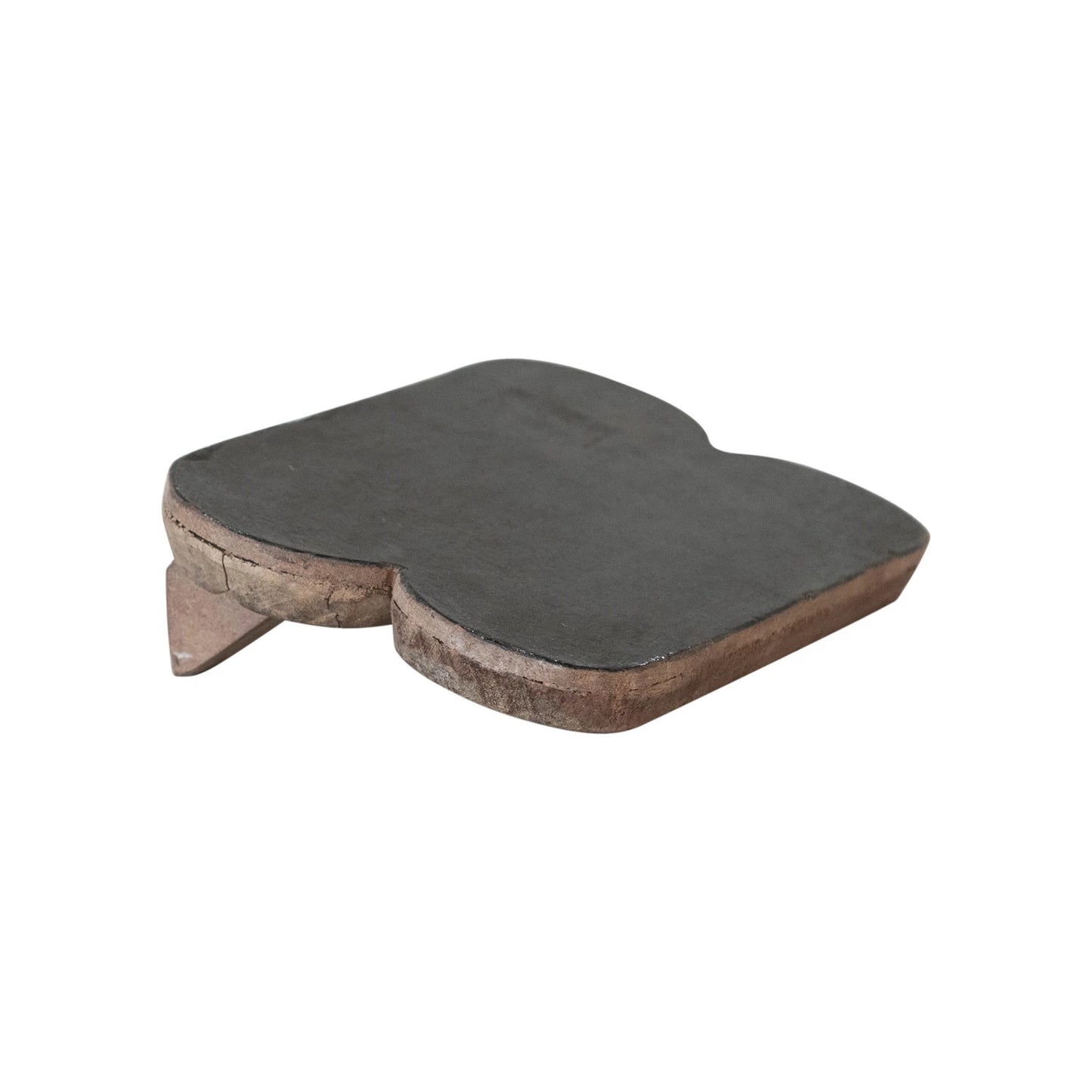 Found Wood Standing Sign, Black Chalkboard Finish