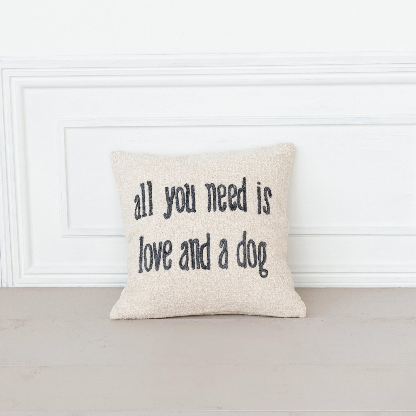 18" Square Cotton & Jute Pillow