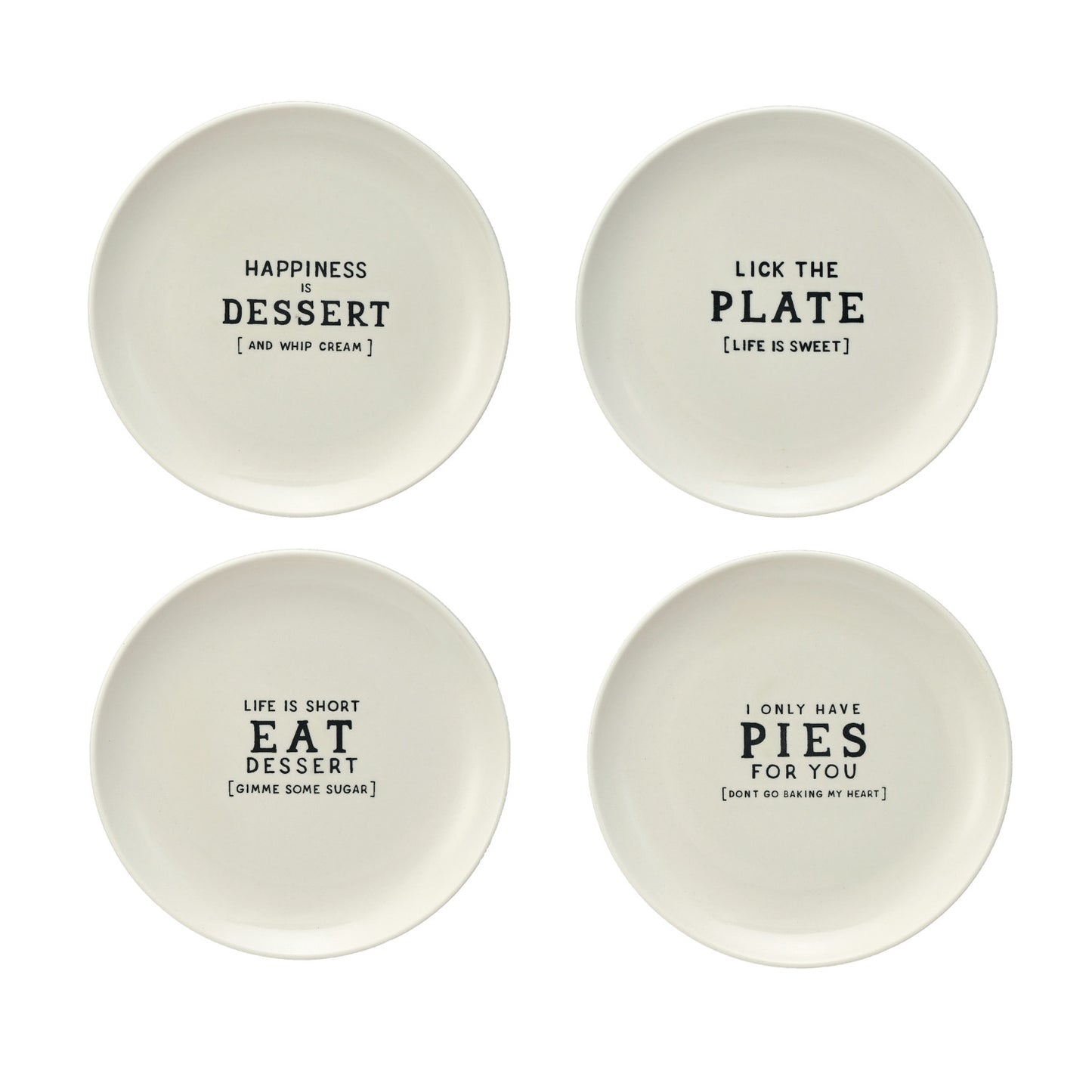 Stoneware Plate Relief Saying