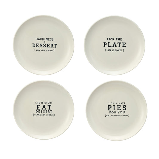 Stoneware Plate Relief Saying