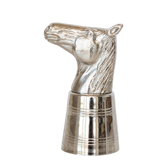 Aluminum & Stainless Steel Horse Head Jigger