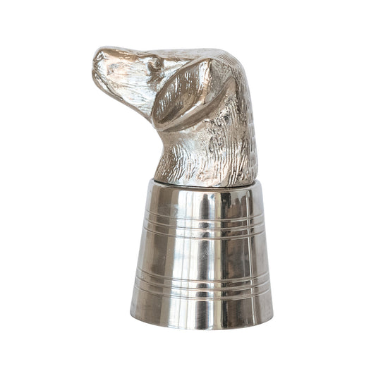 Cast Aluminum & Stainless Dog Head Jigger