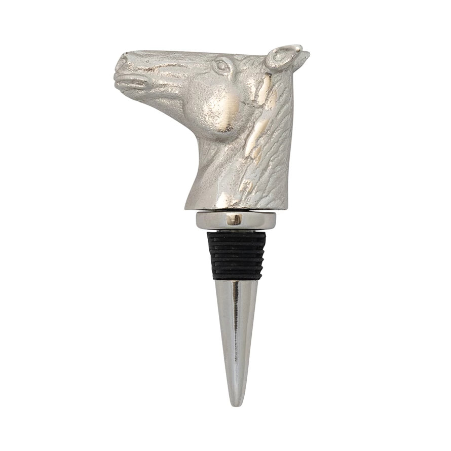 Aluminum Horse Head Bottle Stopper