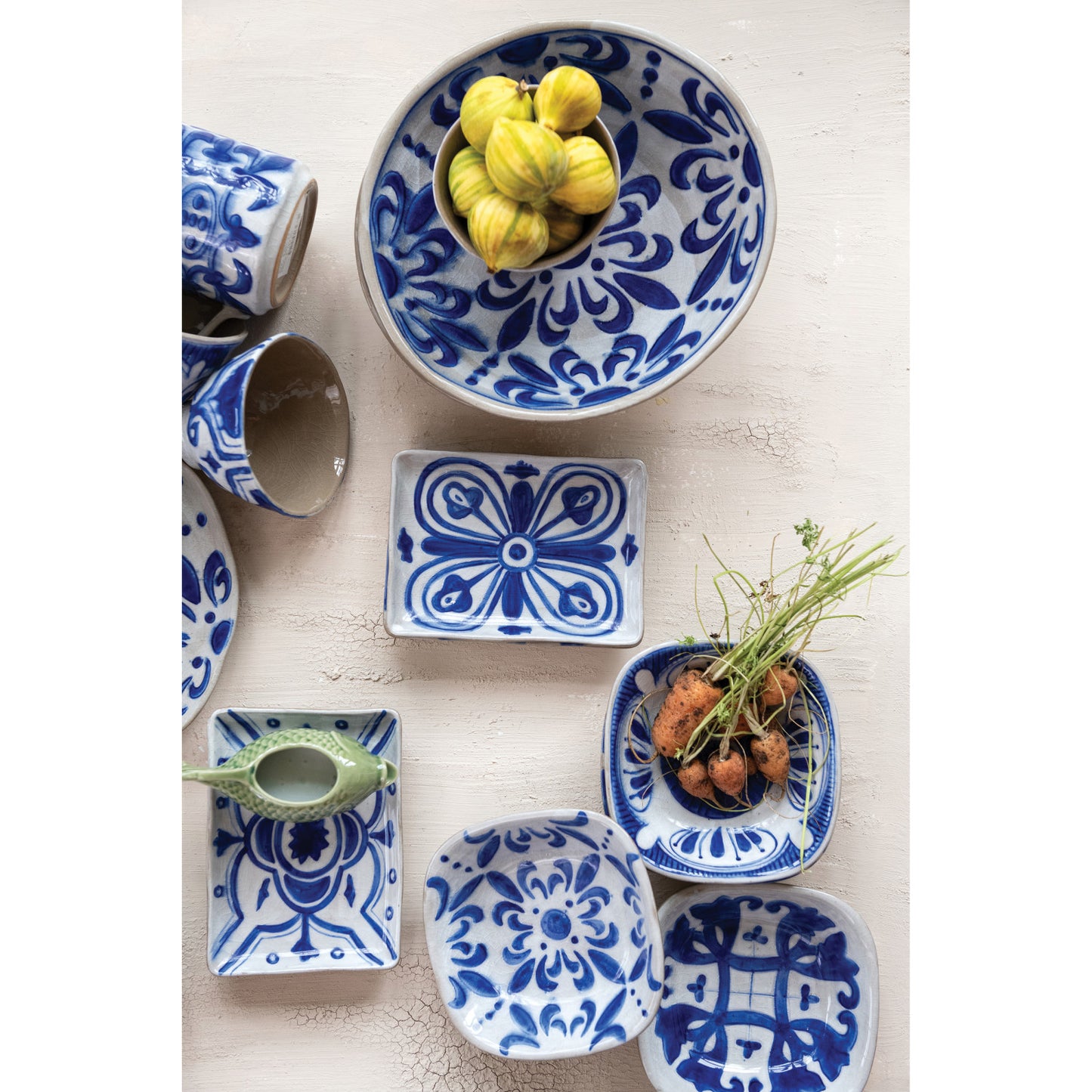 Hand-Painted Stoneware Bowl
