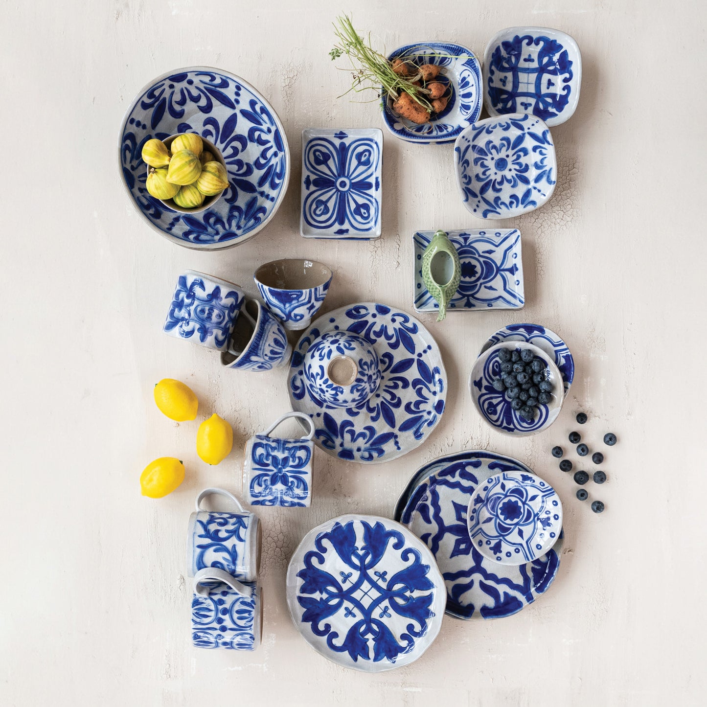 Hand-Painted Stoneware Plate