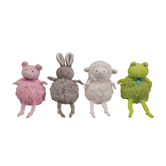 Fabric Bean Bag Animal, 4 Styles