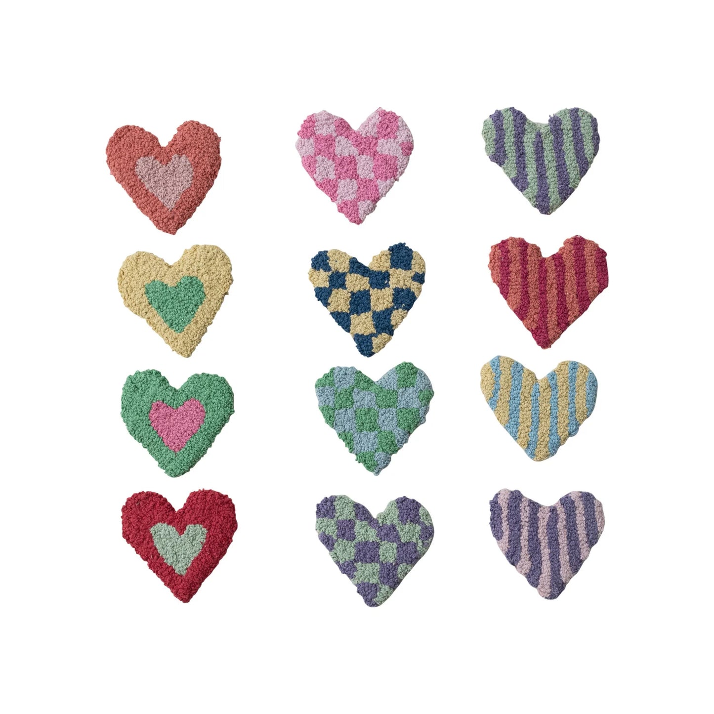 Heart-Shaped Coaster, 12 Styles