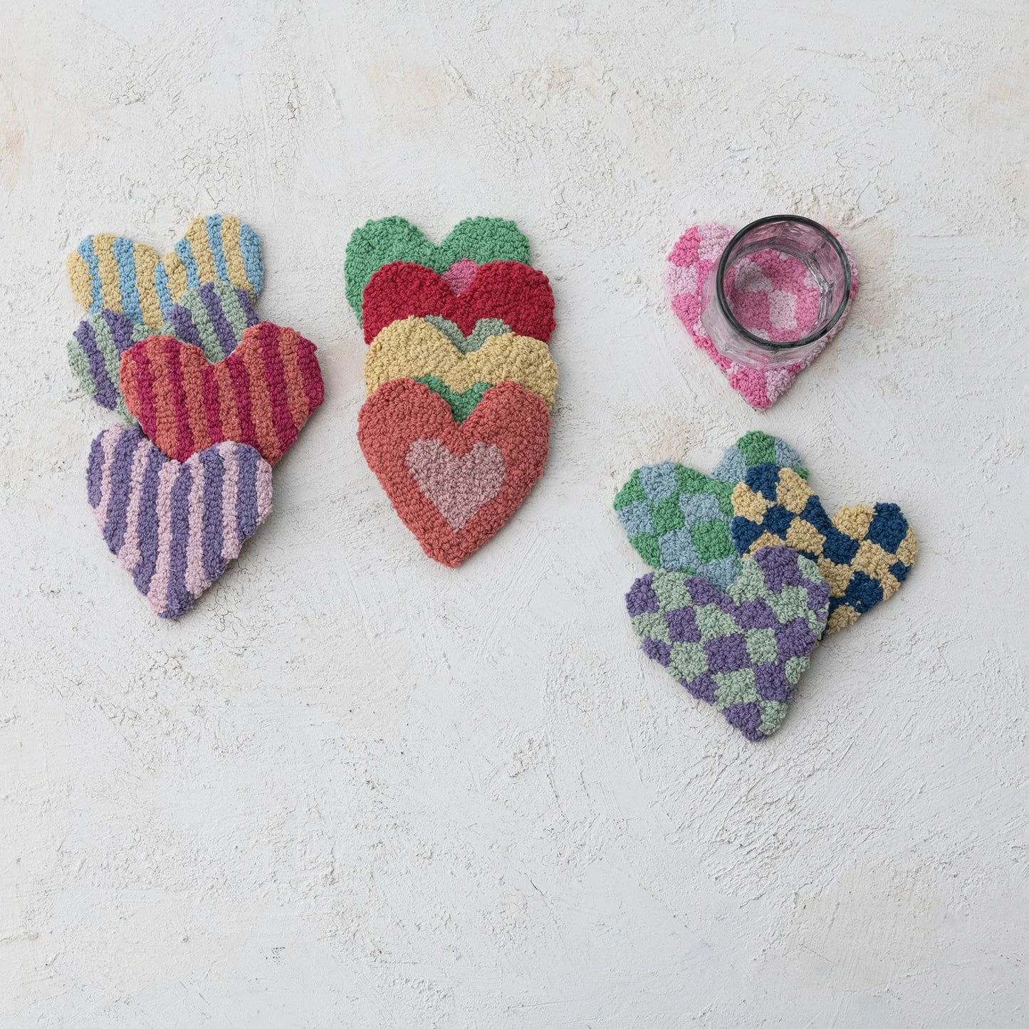Heart-Shaped Coaster, 12 Styles