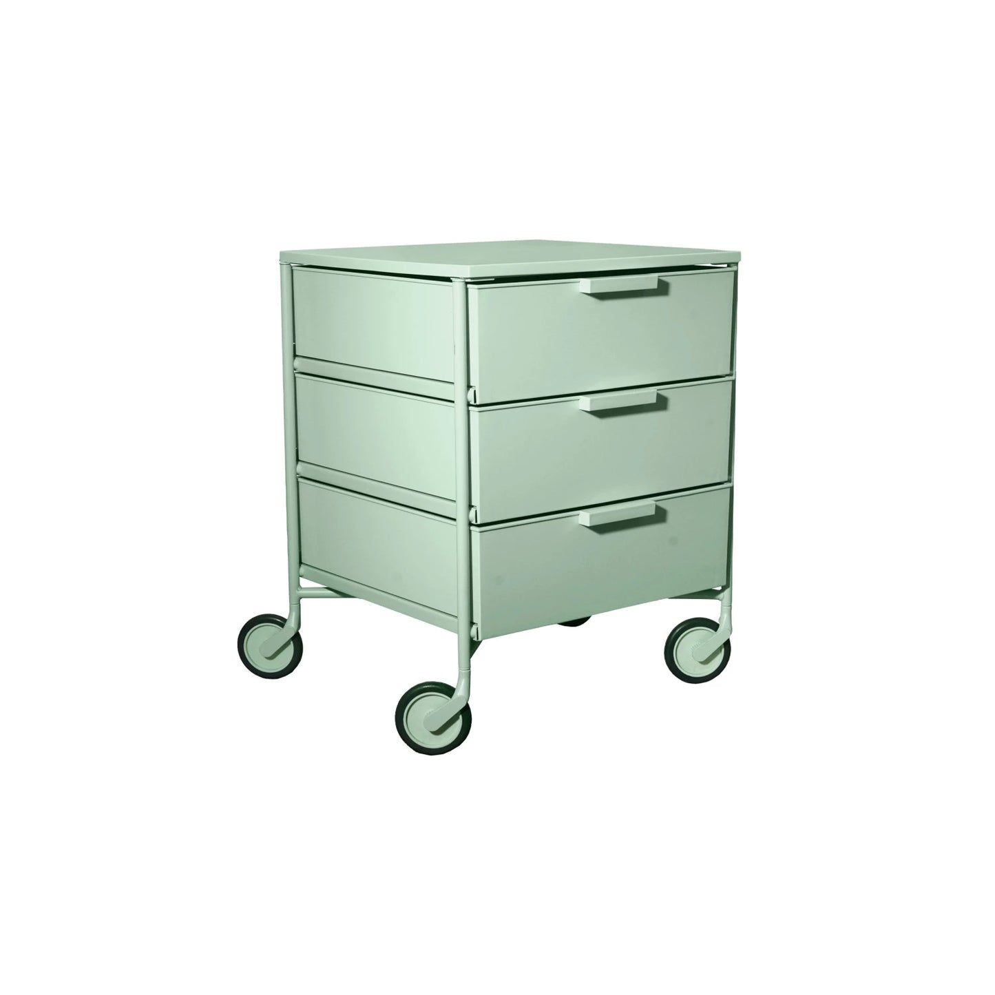 Cabinet on Oversized Casters w/ 3 Drawers