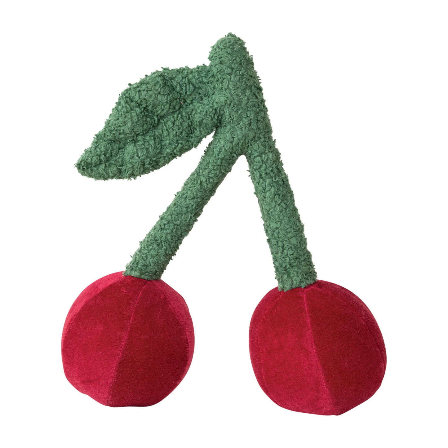 Velvet Cherry Shaped Pillow