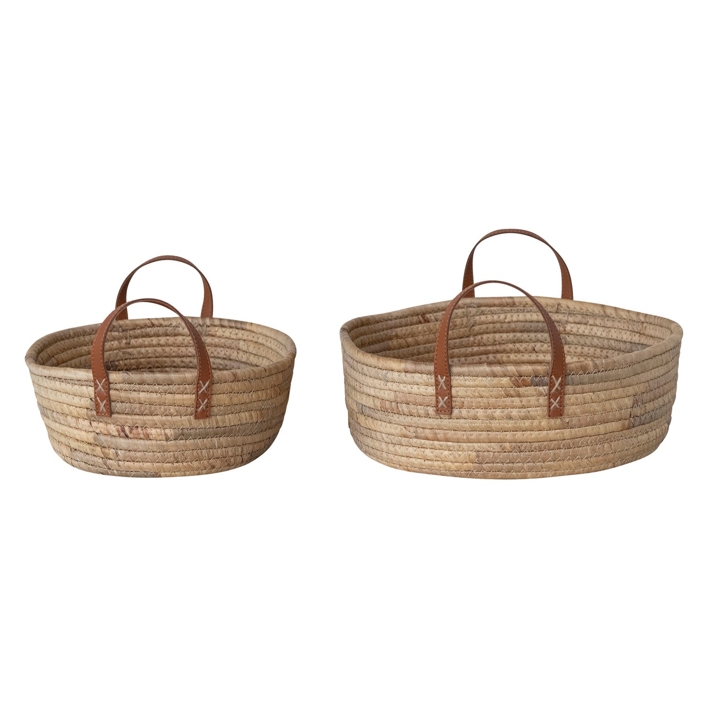 Hand-Woven Seagrass & Water Hyacinth Basket