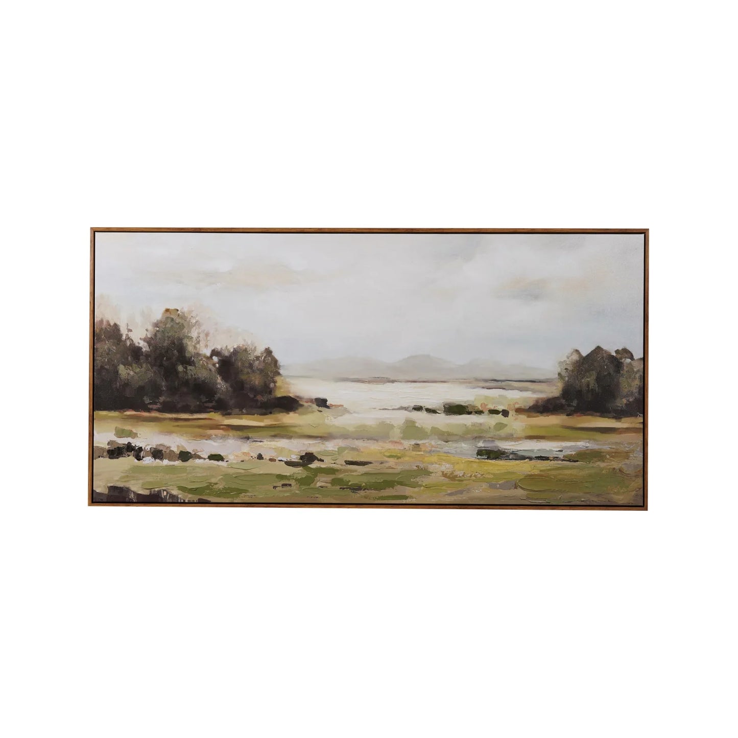 Wood Framed Canvas Wall Decor