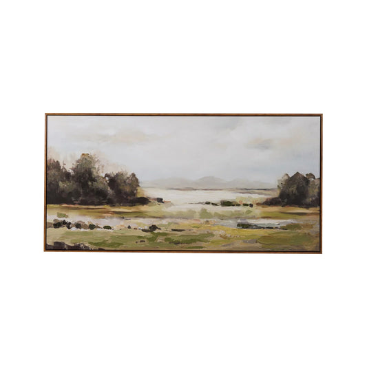 Wood Framed Canvas Wall Decor