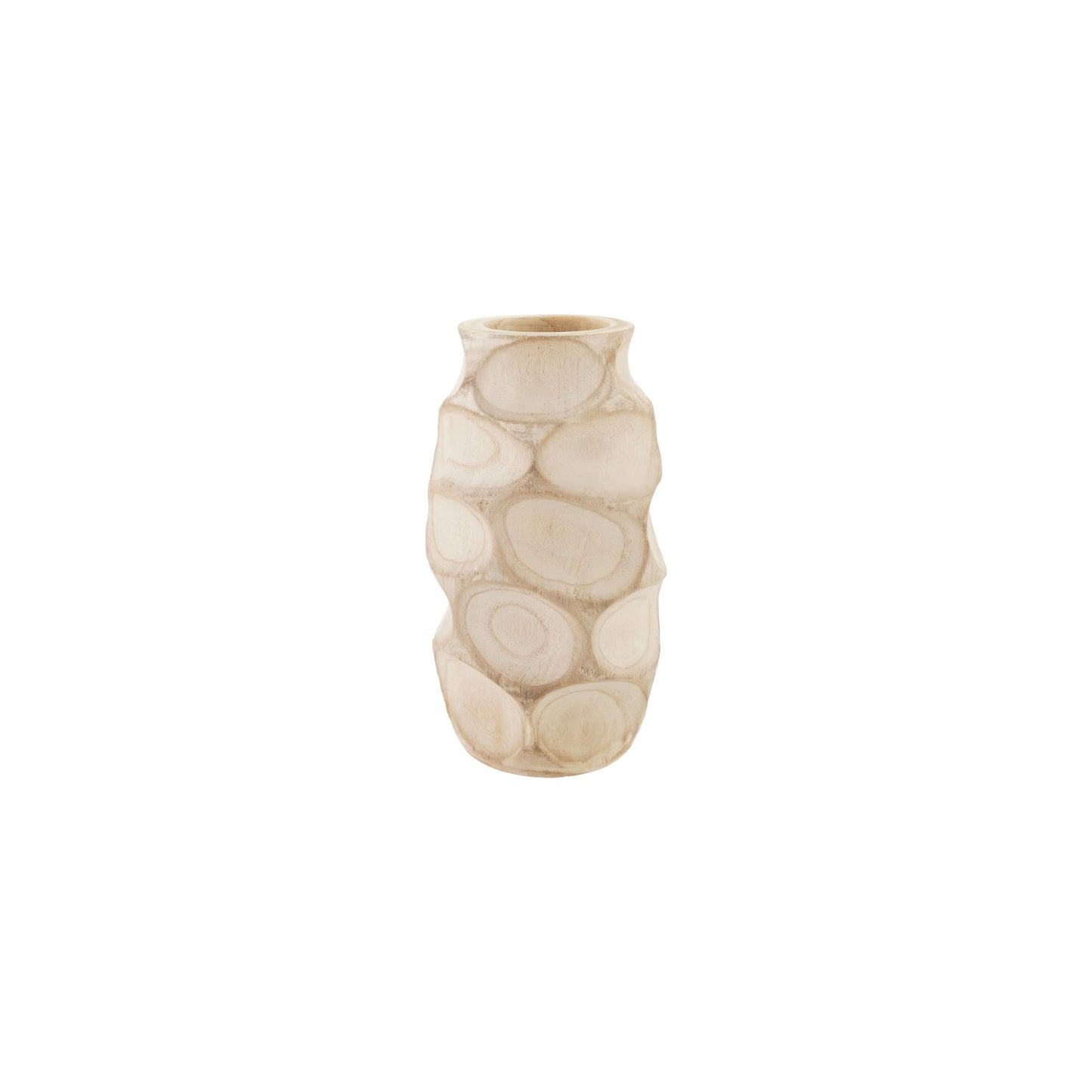 Decorative Carved Paulownia Wood Vase