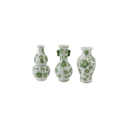 Hand-Painted Stoneware Vase
