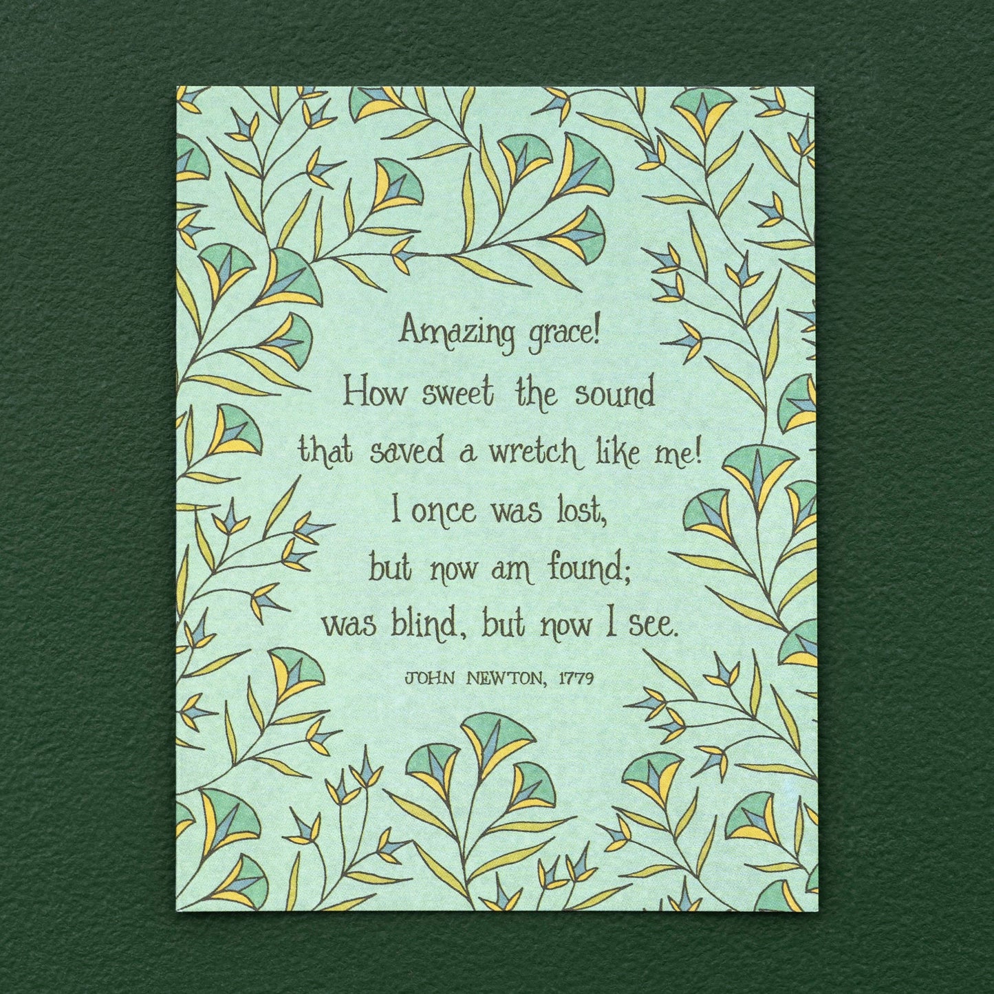 6 Hymn Greeting Cards - Amazing Grace