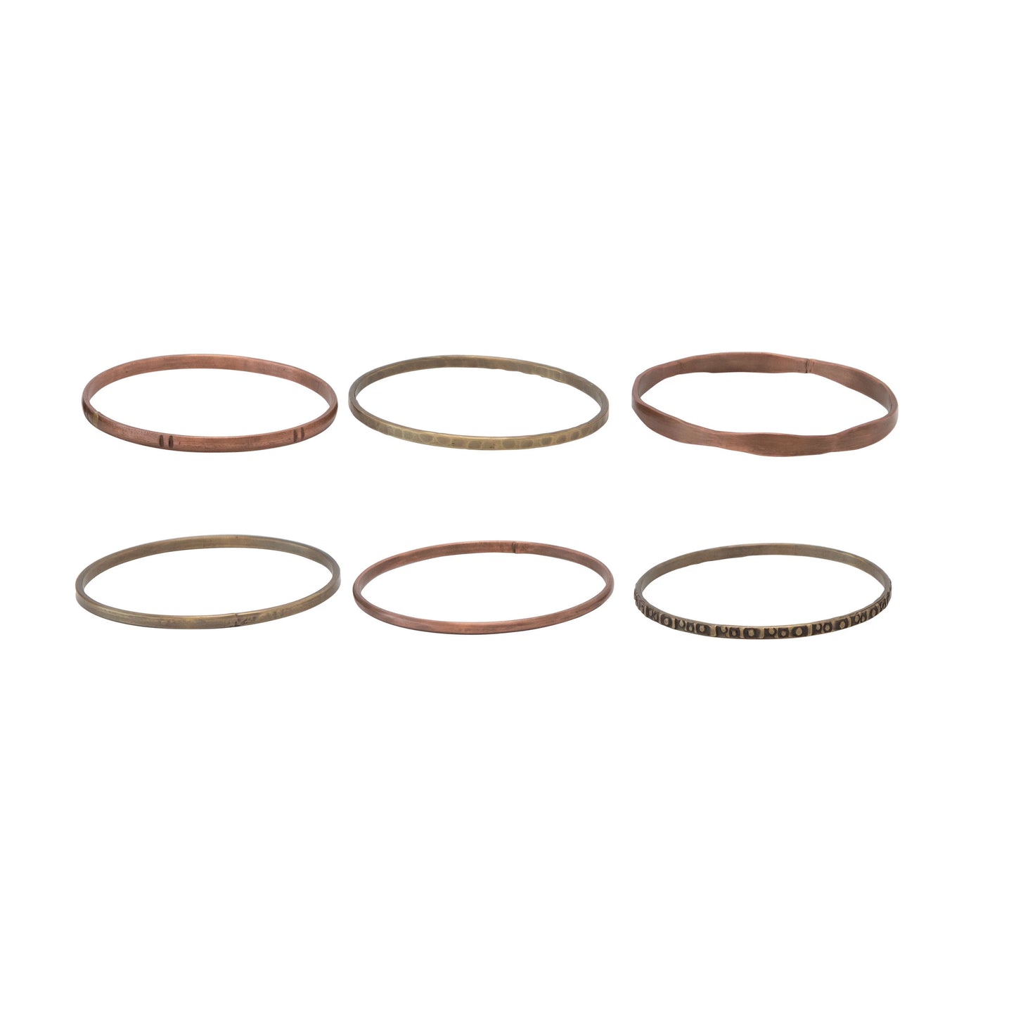 Antique Brass and Copper Bangles