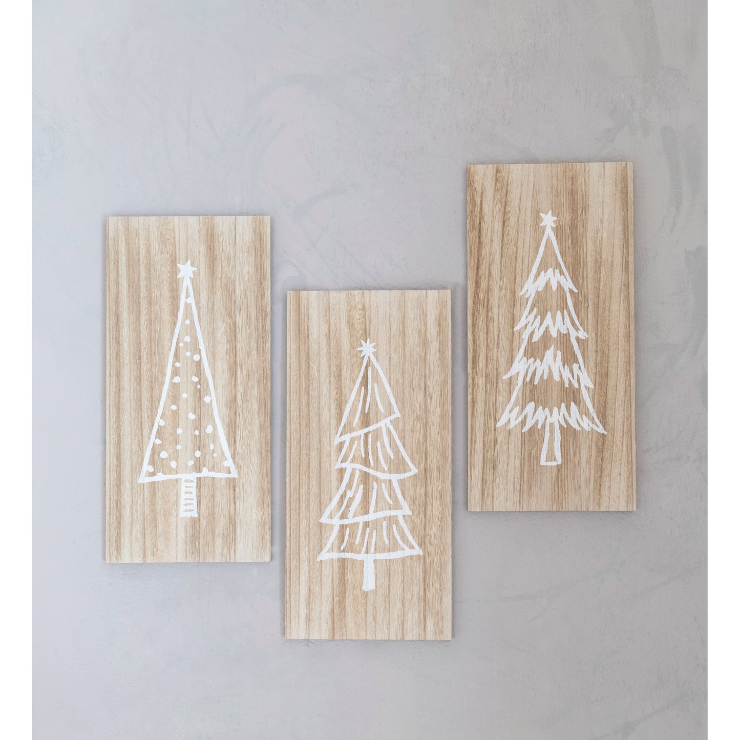 Wall Decor with Christmas Trees