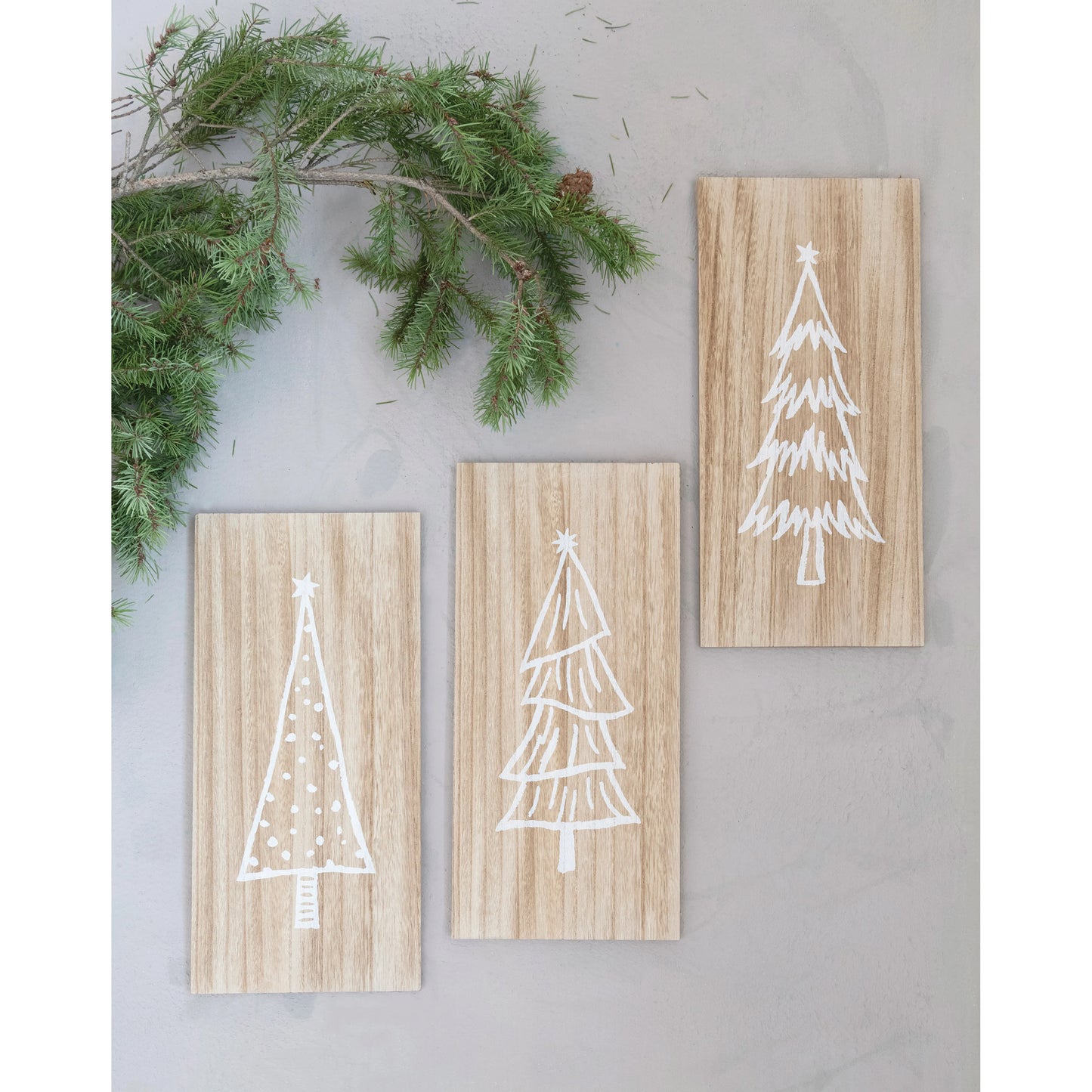 Wall Decor with Christmas Trees