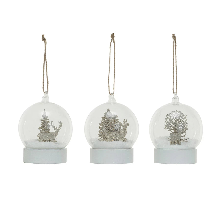 Glass Snow Globe Ornament