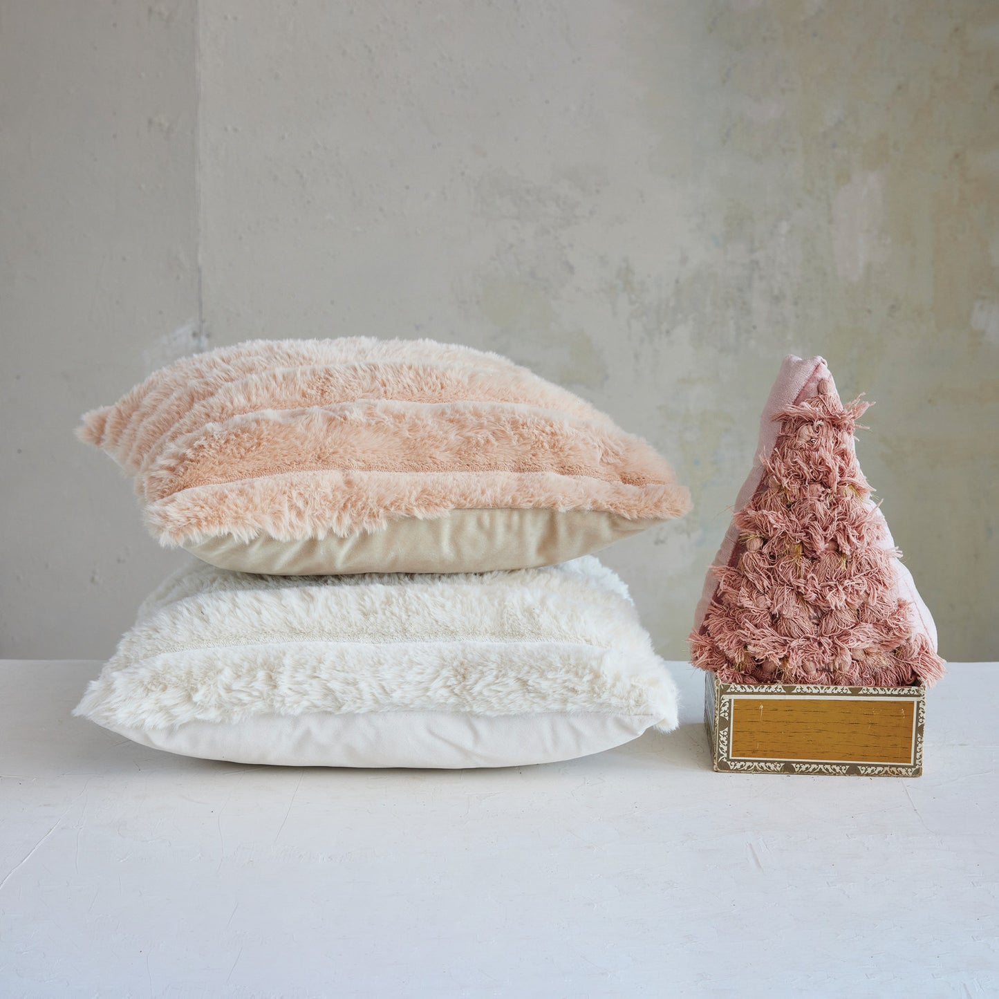 Square Faux Fur Pillow