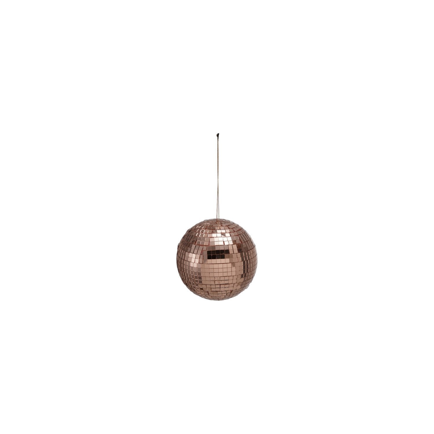3" Round Foam & Mirrored Glass Mosaic Ball Ornament, Blush Color