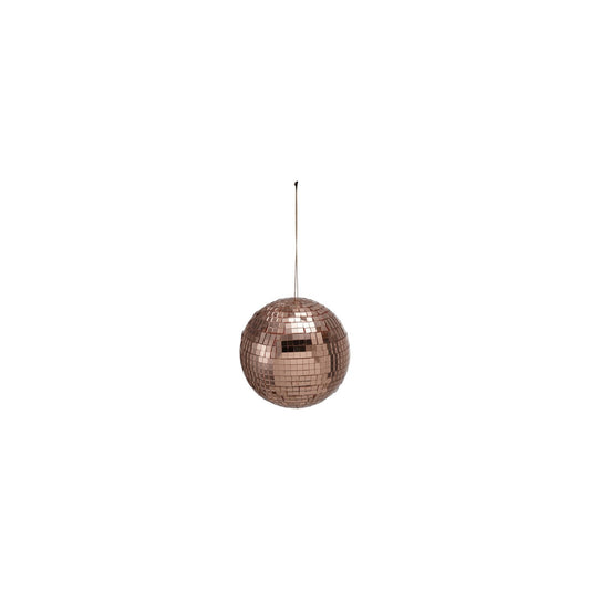 3" Round Foam & Mirrored Glass Mosaic Ball Ornament, Blush Color