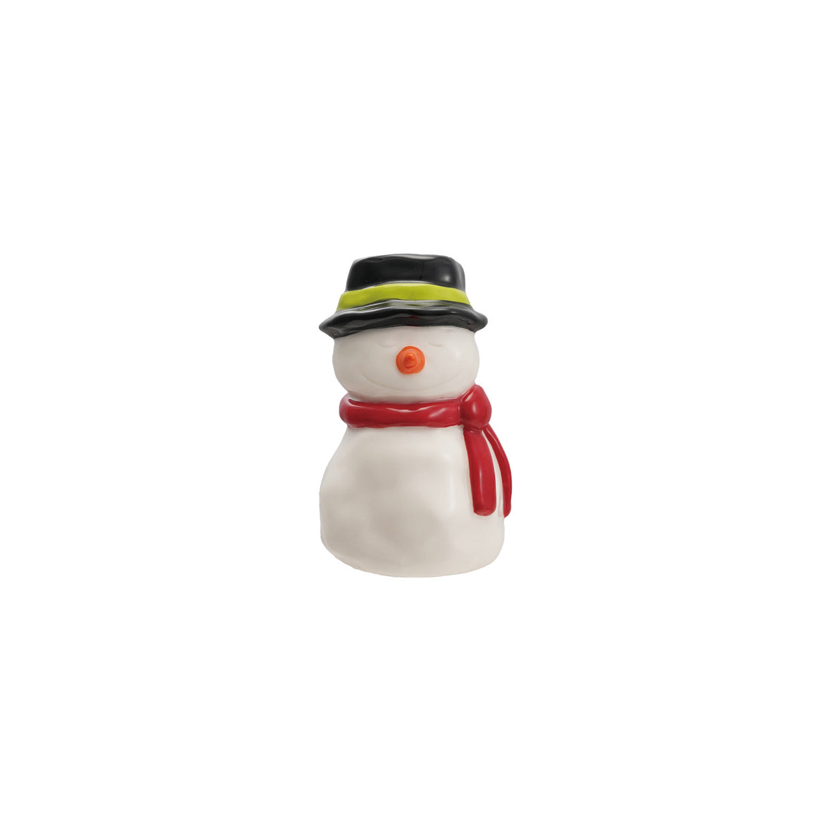 Hand-Painted Stoneware Snowman