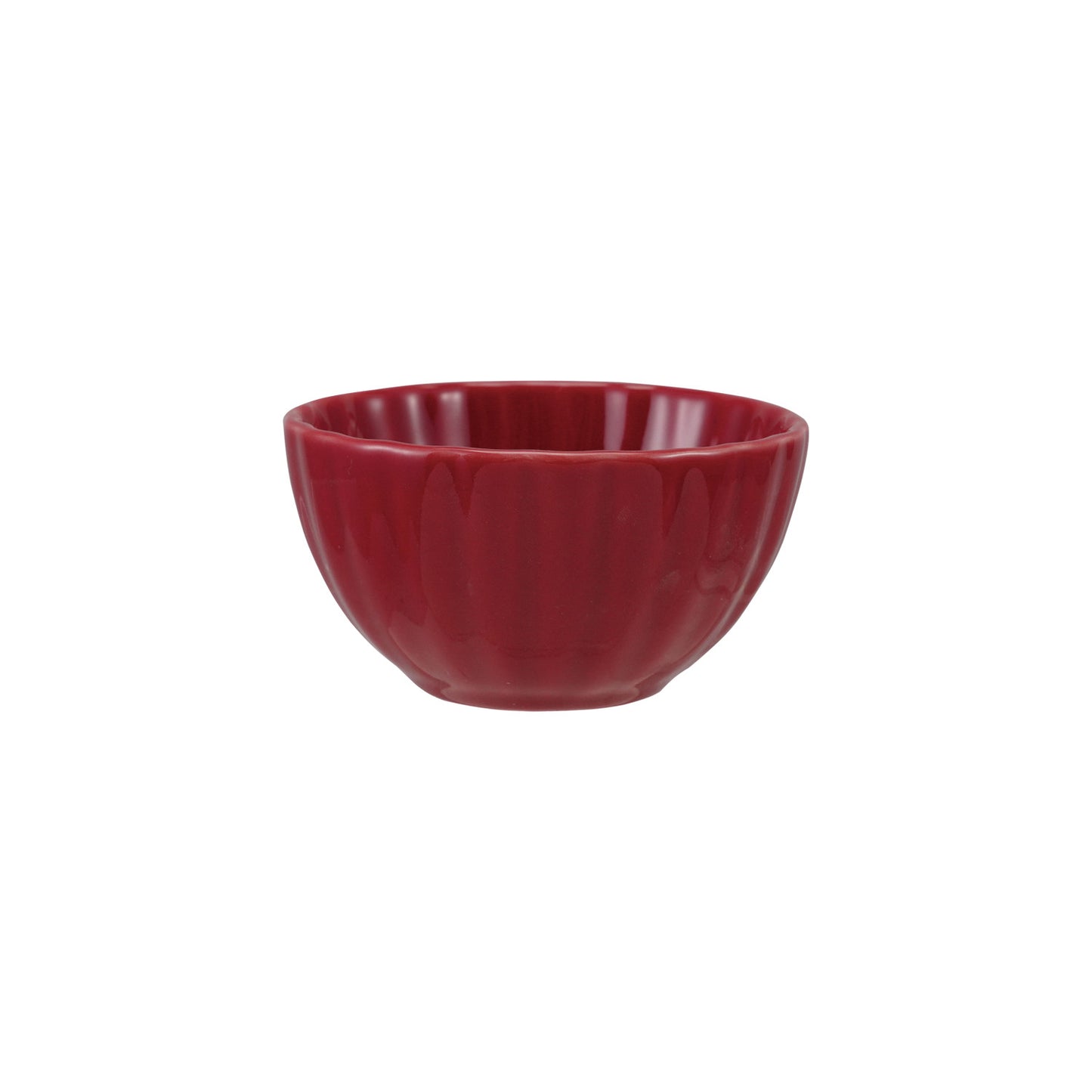 Stoneware Ribbed Bowl