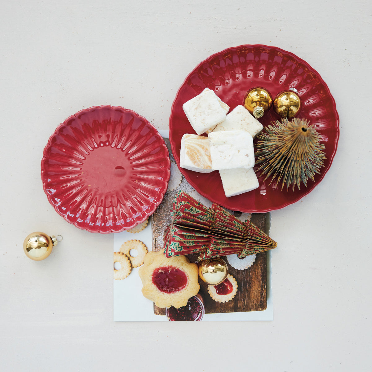 Stoneware Fluted Plate