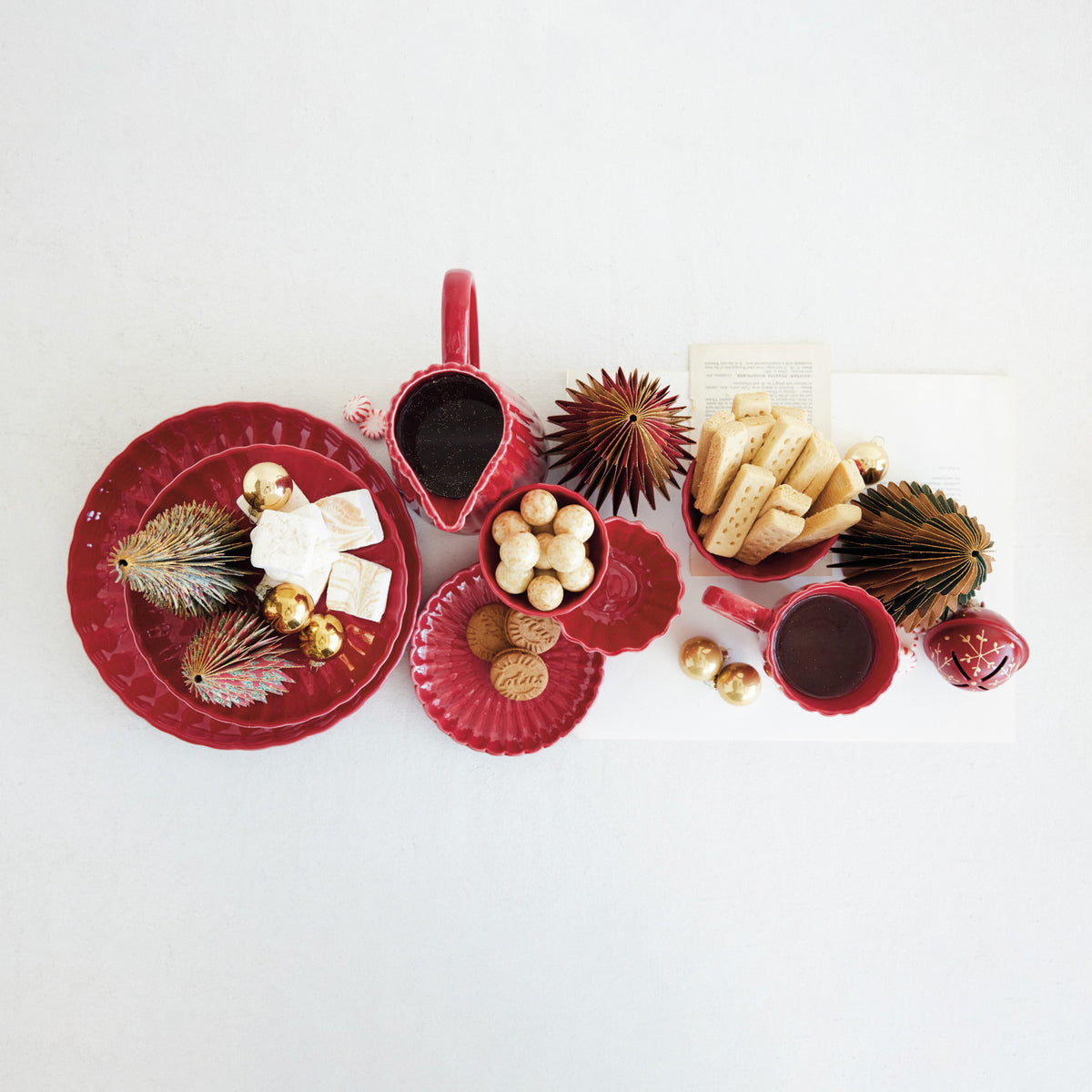 Stoneware Fluted Plate