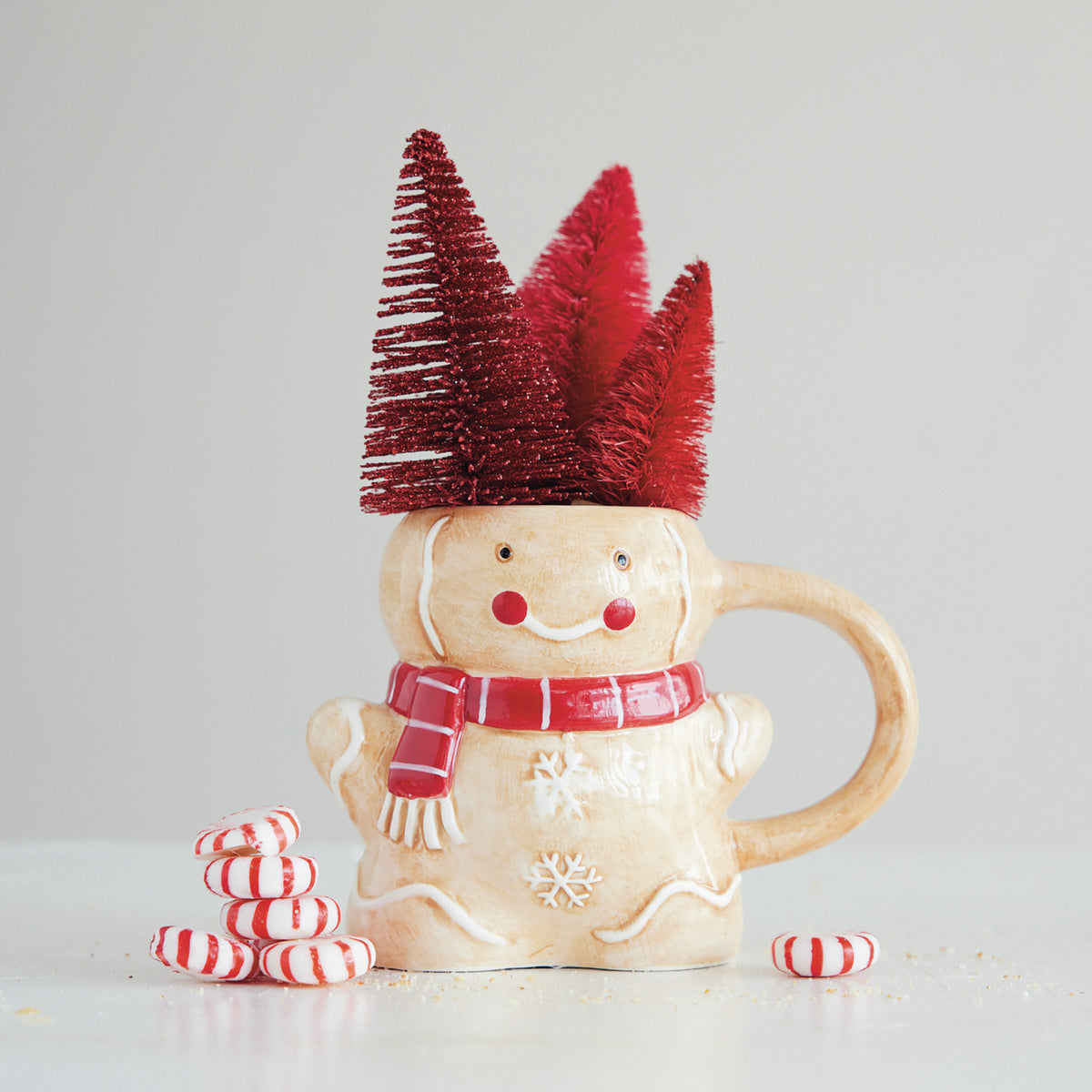 10 oz. Ceramic Gingerbread Shaped Mug