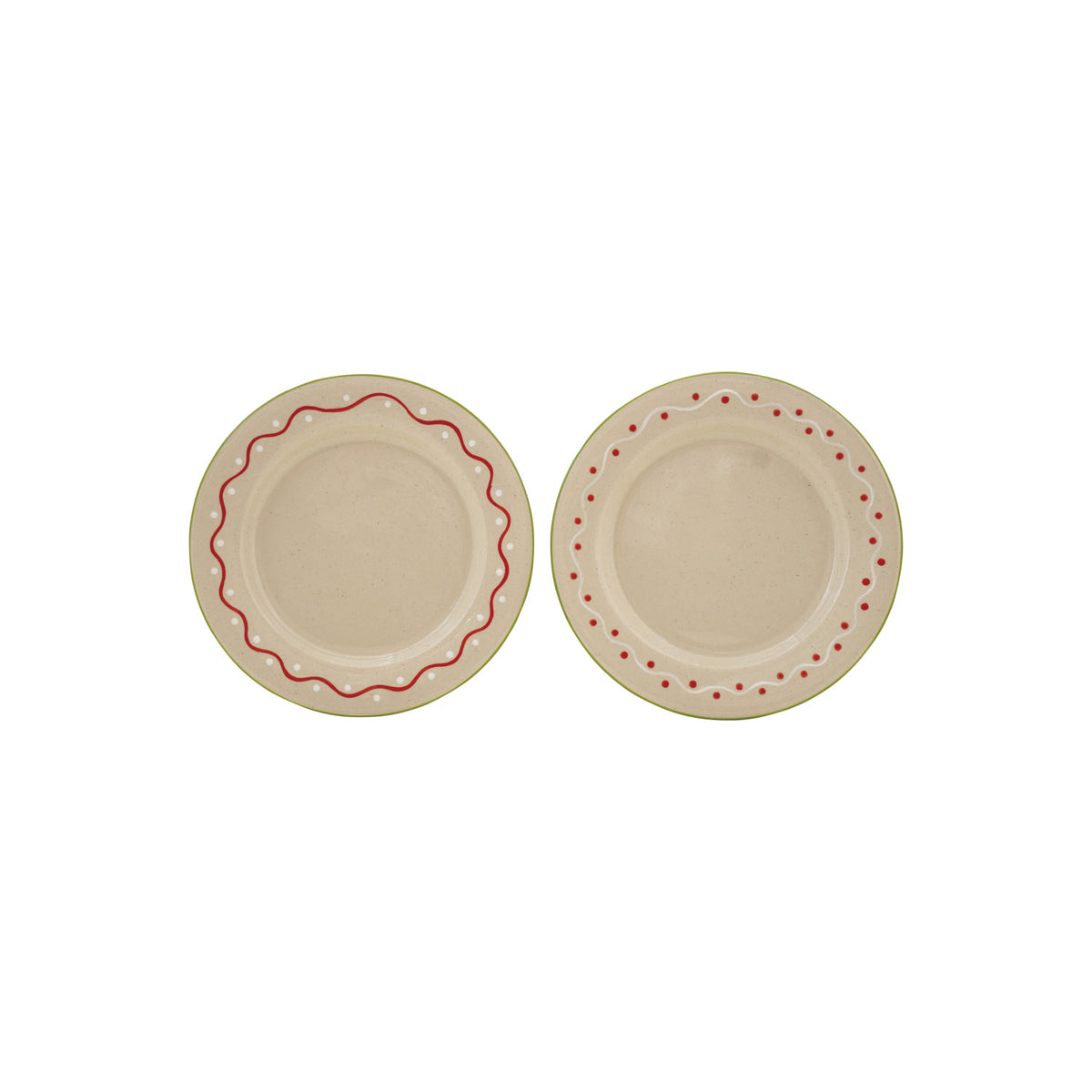 Hand-Painted Stoneware Plate