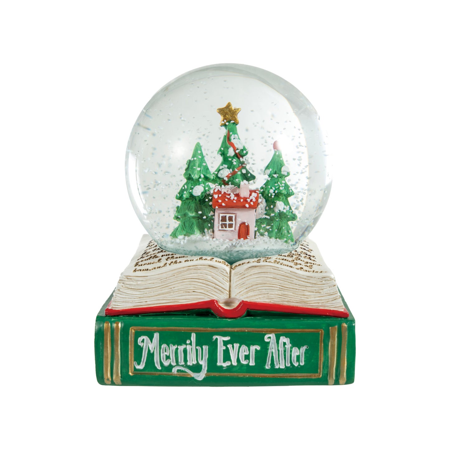Snow Globe with LED Light "Merrily Ever After"