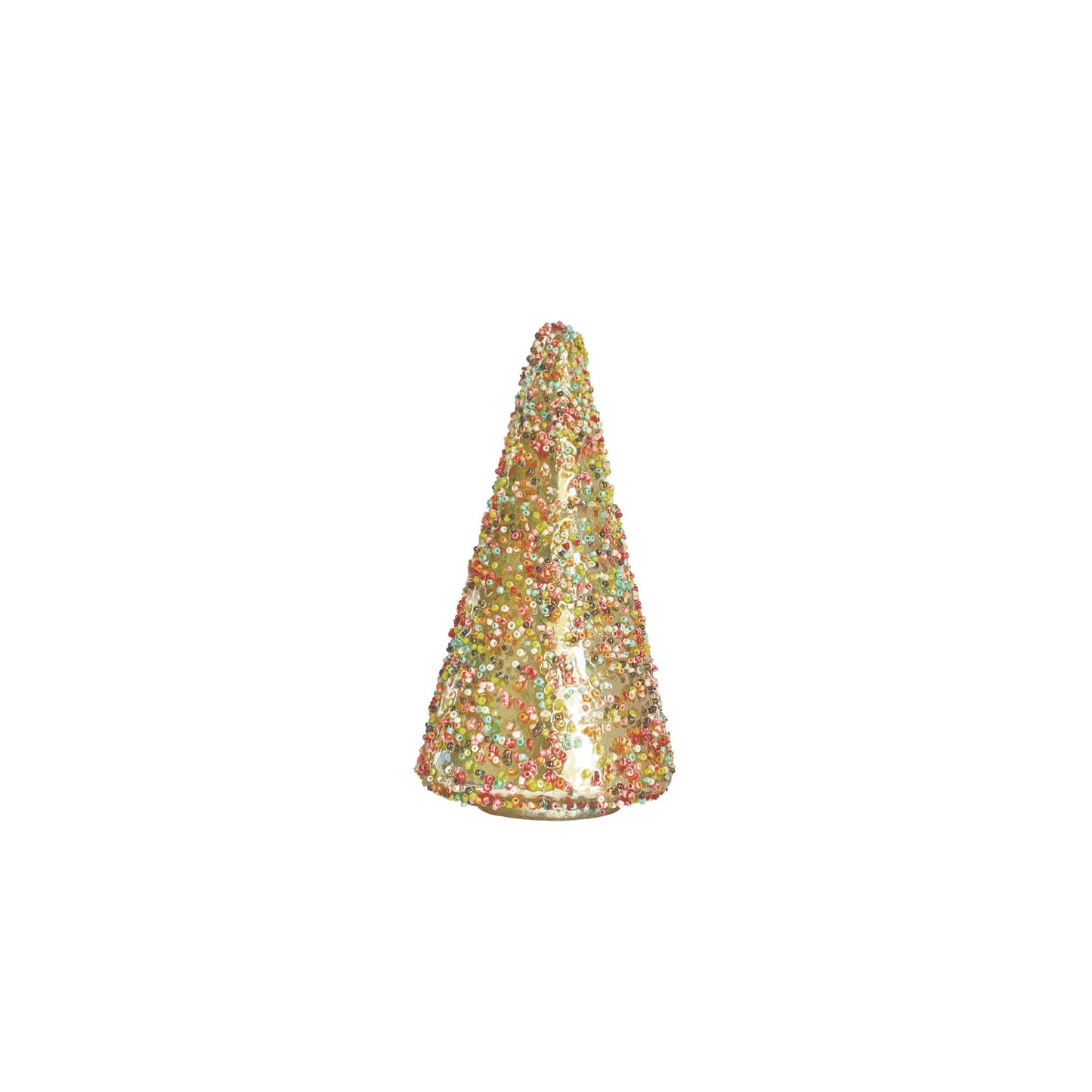 Mercury Glass Tree with Confetti Beads
