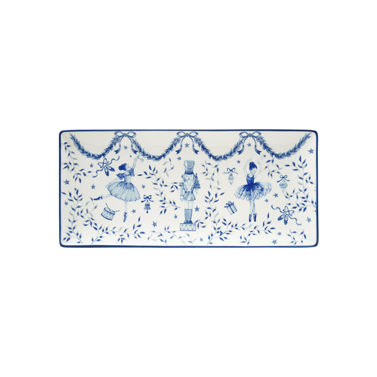 Stoneware Tray with Ballerinas & Nutcracker