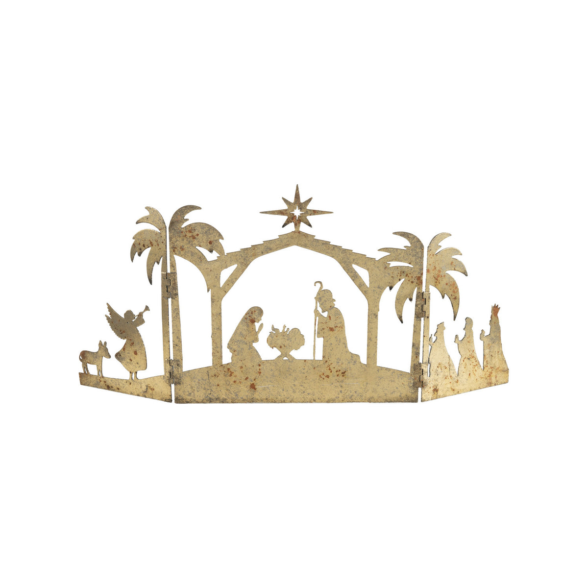 Metal Folding Nativity