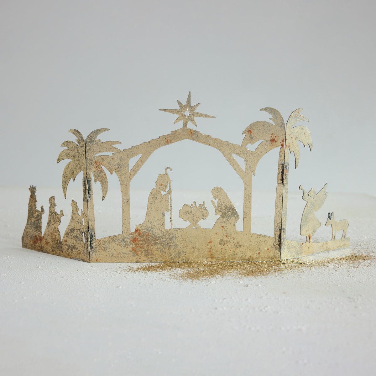 Metal Folding Nativity